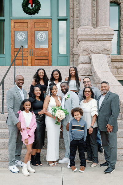 Fort Worth courthouse wedding at tarrant county courthouse