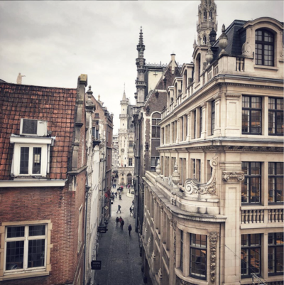 View of Grand place Bruxelles  - luxurious transformation - interior architecture by alexandra coppieters from AC Interiors