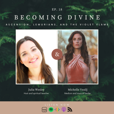 Becoming Divine Podcast guest talking about awakening, her upcoming musical and her journey