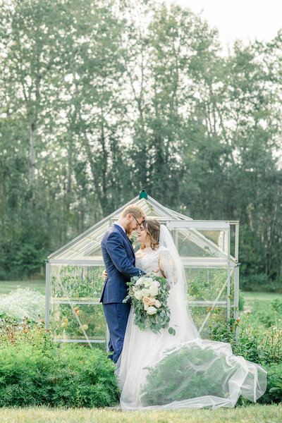 Fine art, romantic wedding portrait by Sweetlight Photography, featured on Bronte Bride, showcasing beautiful wedding inspiration, real local couples, and amazing Canadian Wedding Vendors.