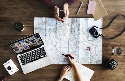 map and travel planning