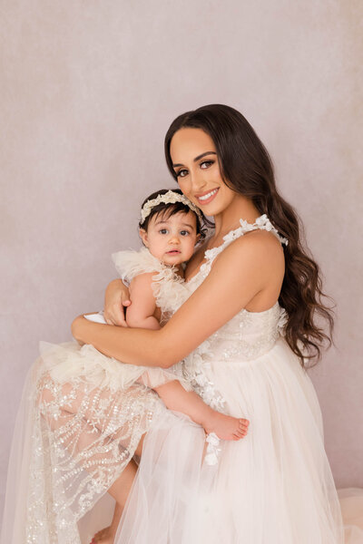 mom and daughter glam photos