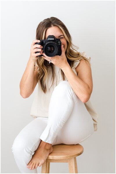 Headshot of charlotte portrait photographer chrissy winchester