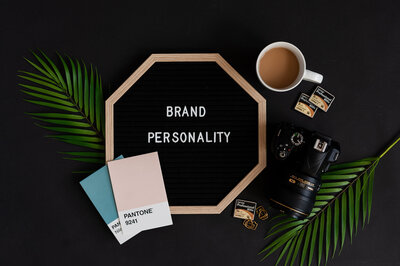 custom styled brand photography flat lay