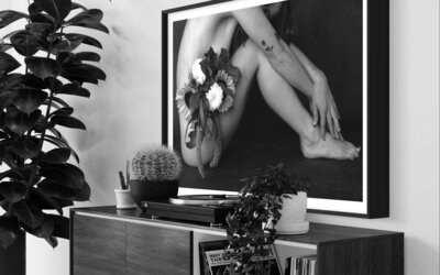 timeless authentic inclusive black and white boudoir photographer