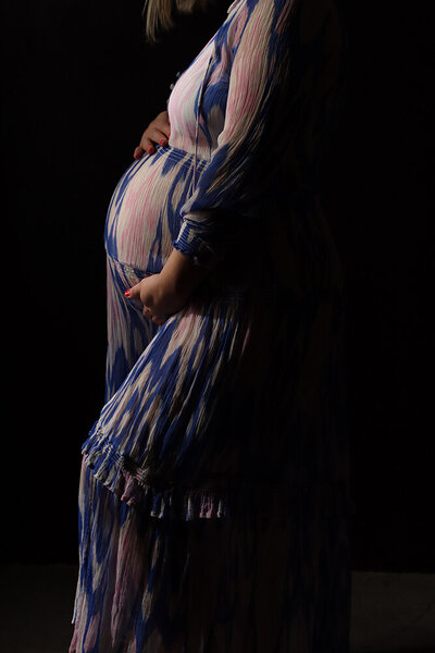 Maternity Boudoir Session | Pregnancy Portraits
