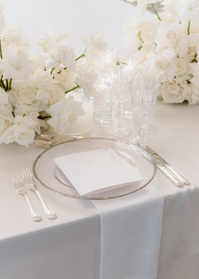 A perfect muted and neutral wedding full of creams and whites.