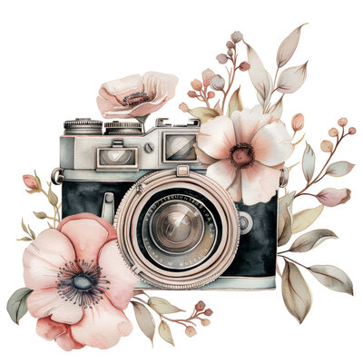 Cool camera photography logo