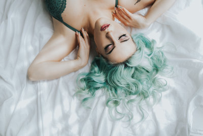 colourful hair boudoir