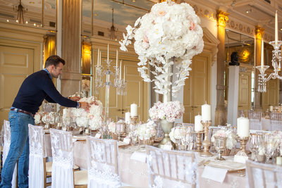 Styling wedding dinner Amstel hotel