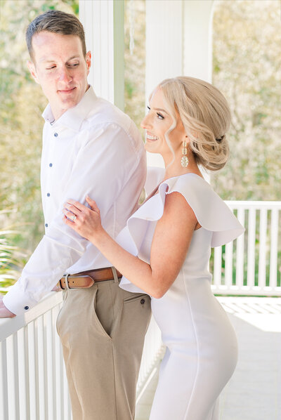 A couple at their Raleigh engagement session with JoLynn Photography, a North Carolina wedding photographer