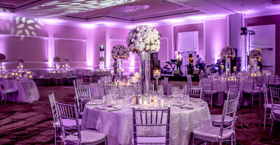 table wedding reception