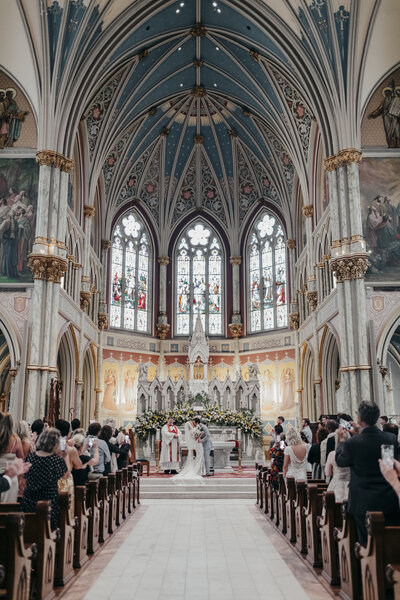 savannah cathedral wedding ceremony