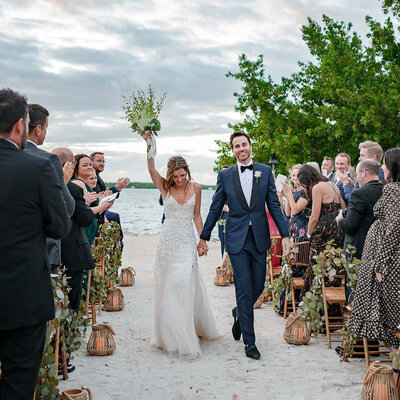 Florida Keys Wedding of Brice and Lorie with song by Best Man Brett Eldredge shot by Ivan Apfel