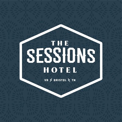 Sessions Hotel identity logo design