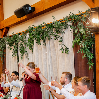 decor table florals at barnwood events in madison, winconsin.