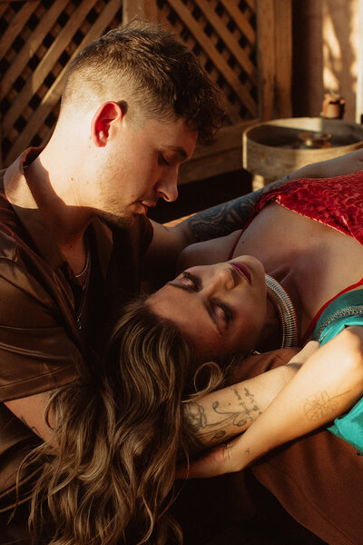 intimate couple portrait