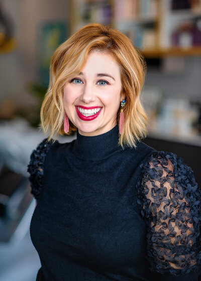 Meet Katie, the visionary salon owner whose collaboration with a Showit Web Design specialist has elevated her online presence. Alongside her photo, Katie's dedication to beauty and excellence shines through in every aspect of her platform.