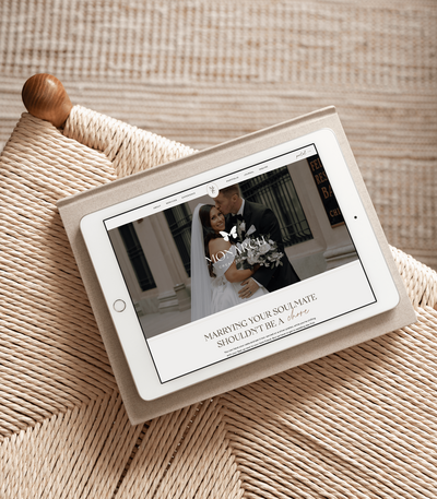 Wedding Planning Showit Website Design