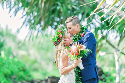 Beautiful mid-day wedding in tropical Hana Maui by Mariah Milan