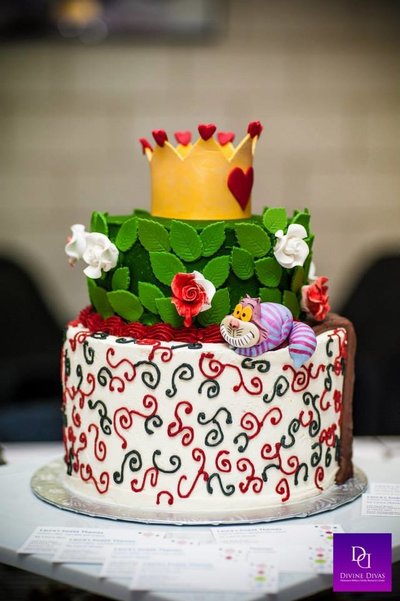 Handmade cake for Alice and Wonderland Event