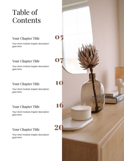 Ebook-Table of Contents Option 1