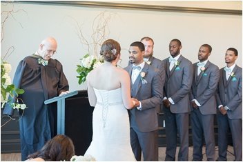 wedding ceremony at the commerce club