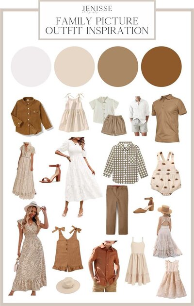 Family Picture Outfits - Neutral Color Palette