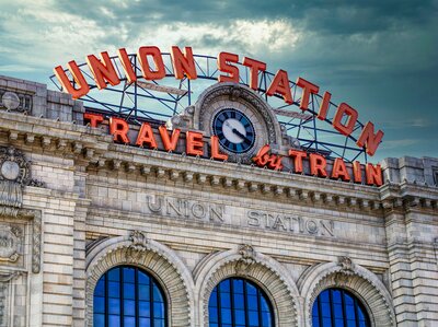 Union Station in Denver, Colorado highlighting local access to trauma-informed care