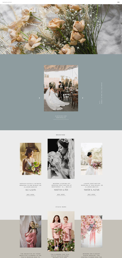 Magnolia Portfolio - Garden of Muses Showit Website Template