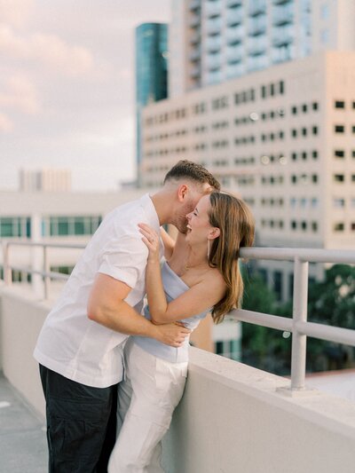 Emily and Nate's downtown Orlando engagement session