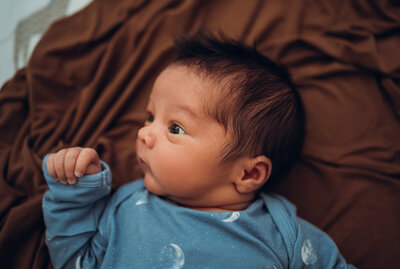 in-home newborn photo session