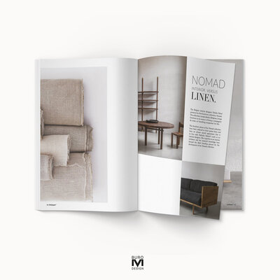 Magazine ontwerp  minimalistisch ontwerp