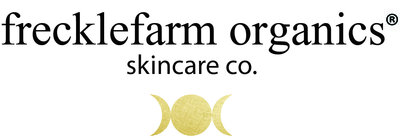frecklefarm organics skincare logo and link