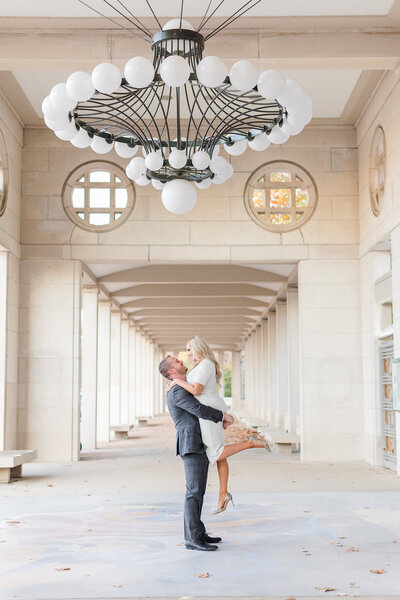 Engagement photography at the Muny in St. Louis Missouri