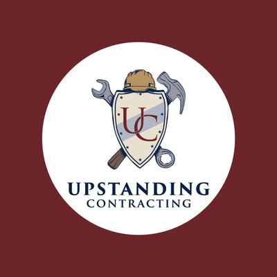 Ellie Brown Branding's client: Upstanding Contracting's round logo