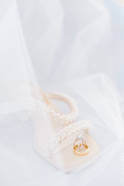 Newport bride wedding ring and shoe