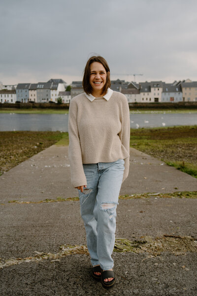 Portrait of Emma Leigh Studios photographer Emma traveling in Galway, Ireland.