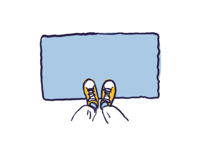 door mat with shoes