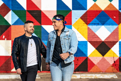 Deep Ellum LGBTQ engagement with Dallas inclusive wedding photographers The MacMeekens