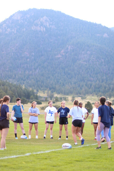 Scenic practice shot at Air Force Academy - Zoomie Rugby