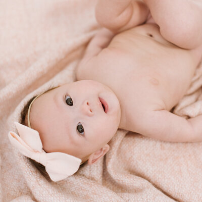 3 month baby girl milestone - Baby Milestone Photography-1
