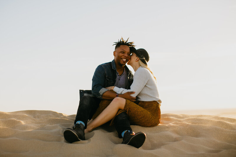 Engagement photo of a lovely couple