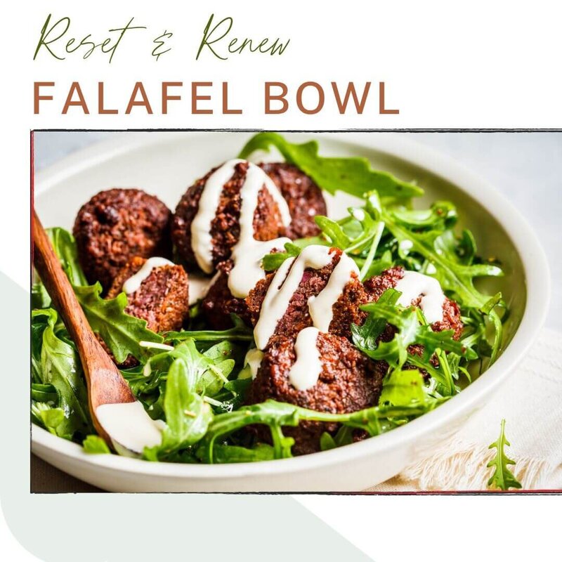 Reset and renew falafel bowl