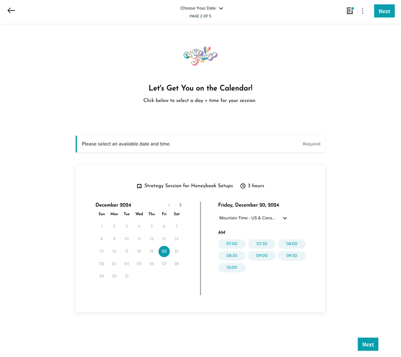 Smartfile Calendar