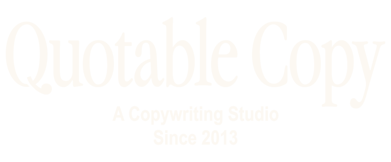 Quotable Copy primary logo