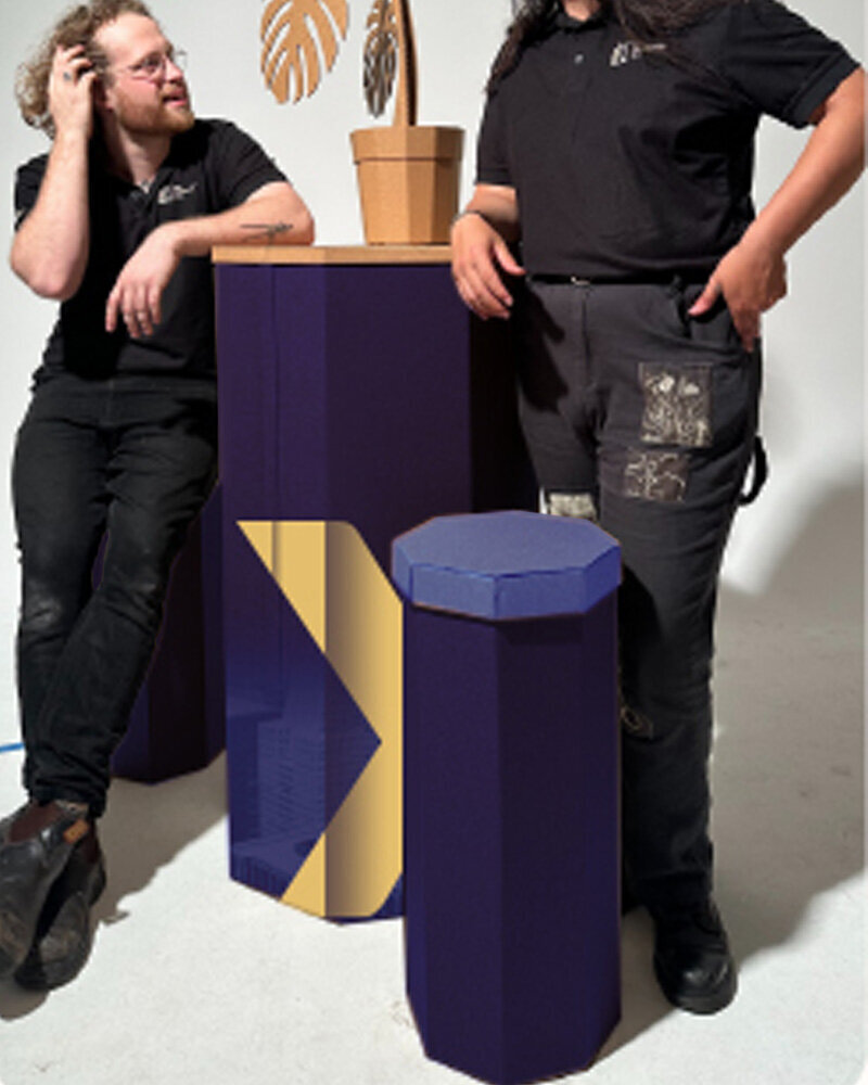Nexus Point - Octagonal Table & Stoo