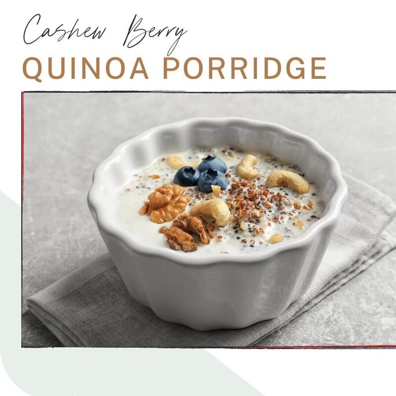 Cashew Berry Quinoa Porridge