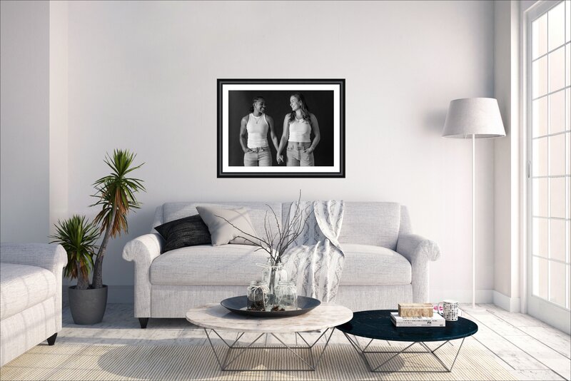 luxury black and white portraiture los angeles ca