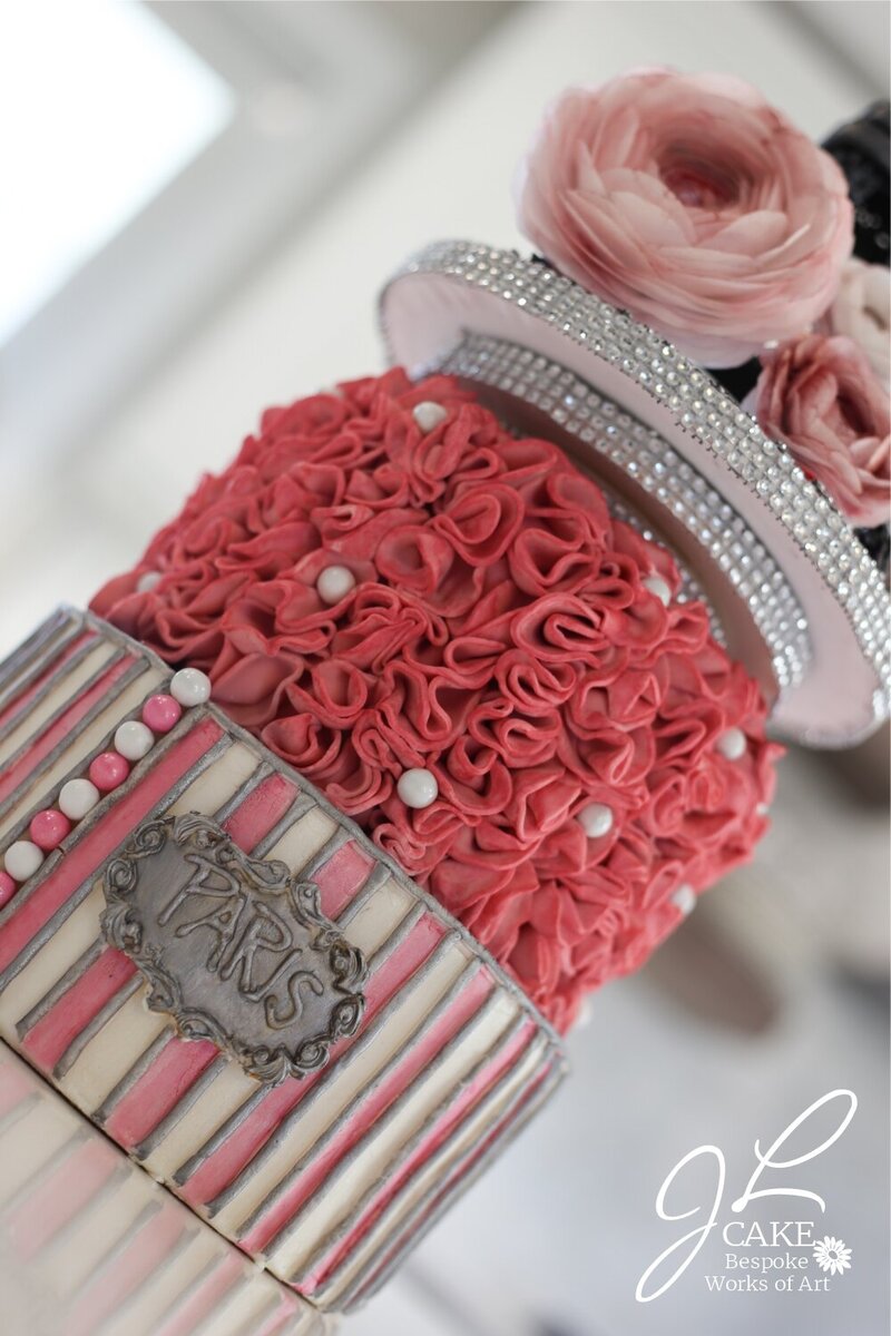 Paris themed cake